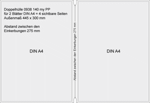 Zeige Details für Doppel-Speisekartenhüllen DIN A4 stark Bild von Doppel-Speisekartenhüllen DIN A4 stark