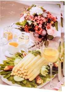 Zeige Details für Spargelkarte Blumen DIN A4 Bild von Spargelkarte Blumen DIN A4