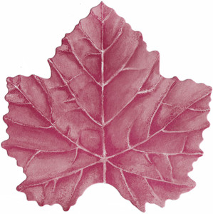 Untersetzer Weinblatt, Saugstoffpapier 80 g/qm.  Größe ca. 120 mm Farbe: Bordeaux Packung à 1 000 Stück. Untersetzer Weinblatt, Saugstoffpapier 80 g/qm.  Größe ca. 120 mm Farbe: Bordeaux Packung à 1 000 Stück.