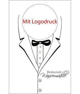 Jumbo Lätzchen mit Logodruck Gastrolätzchen mit Logodruck