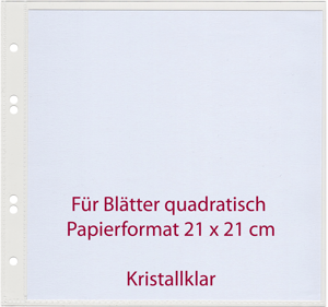 Speisekartenhüllen quadratisch 21x21cm Speisekartenhüllen quadratisch 21x21cm