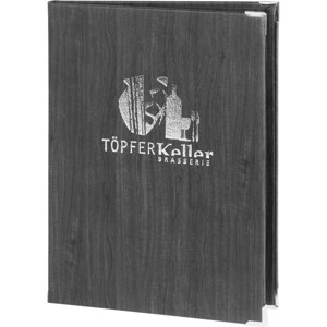 Speisekarte mit Kordel Töpferkeller A4 Speisekarte mit Kordel Töpferkeller A4