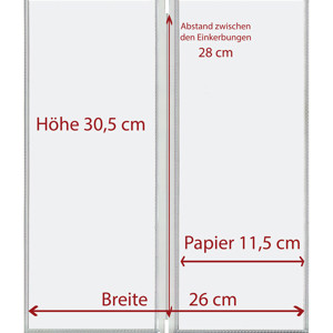 Speisekartenhüllen Doppelhüllen-superschmal-stark Speisekartenhüllen Doppelhüllen-superschmal-stark
