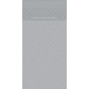 Besteckserviette deluxe grau 87773 Besteckserviette deluxe blau 87775