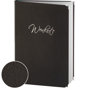 Weinkarte Schwarz Designleder 8 Einschubseiten Weinkarte Schwarz Designleder 8 Einschubseiten