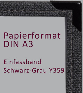 Speisekarte, Menu Liberty Kristall DIN A3 Schwarz Grau 5153 Speisekarte, Menu Liberty Kristall DIN A3 Schwarz Grau 5153