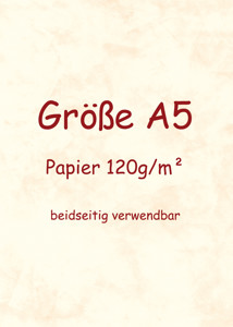 Speisekarten Papier A5 Orange Stark 120g/m² Speisekarten Papier A5 Orange Stark 120g/m²