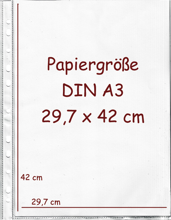 Bild von Speisekartenhüllen DIN A3 glatt stark