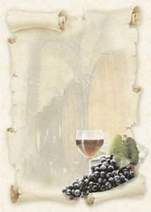 Bild von Motivpapier Weinkeller A4 - 100 Blatt
