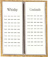 Bild von Weinkarte Kork A4ss für Doppelhüllen