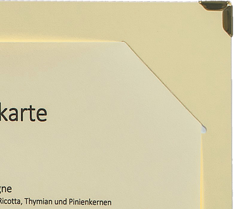 Adina Speisekarten-Mappe A4 Mit 6 Hüllen - Kunstleder Menükarte Für Restaurant & Gastro