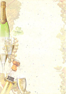 Bild von Motivpapier Champagnerrebe A4 - 100 Blatt