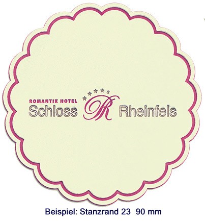 Bild von Untersetzer/Coaster Rund mit Druck