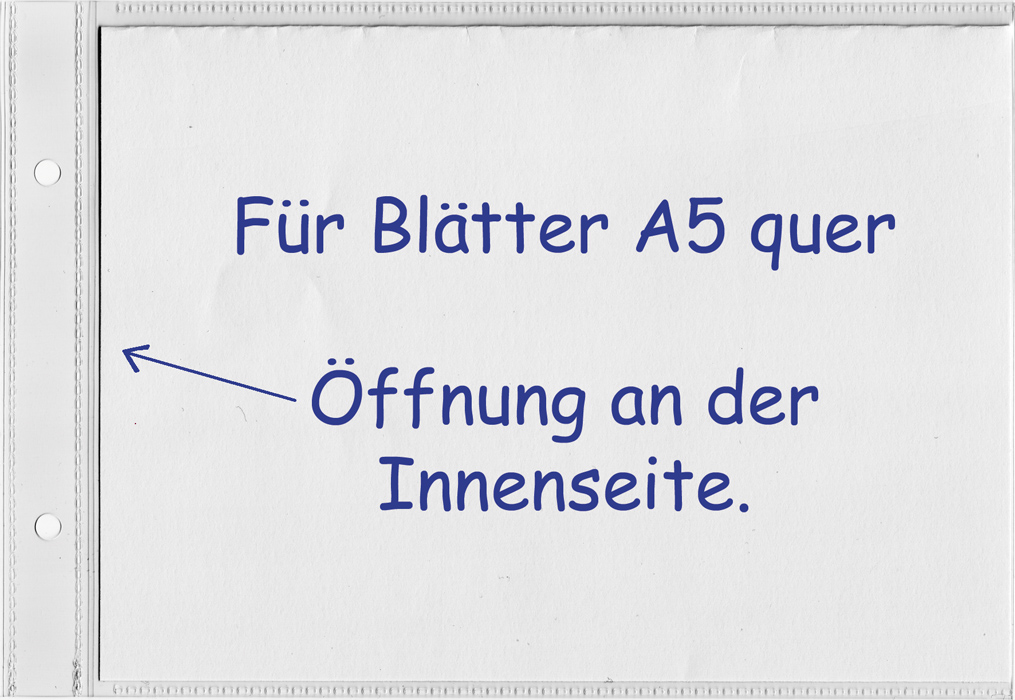 Bild von Speisekartenhüllen DIN A5 quer kristallklar 