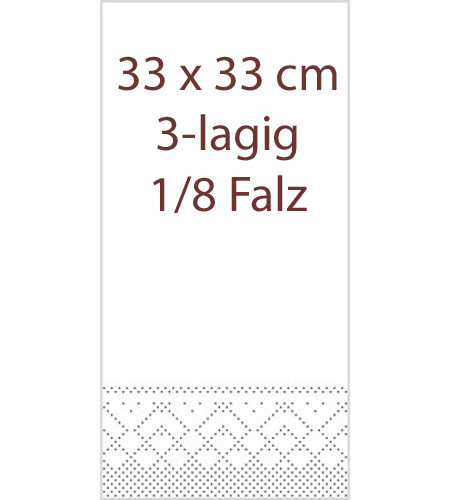 Creative Converting Servietten Mit Kreide, 16 Stück, 3-lagig, Schwarz