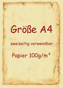 Speisekartenpapier Vintage Marmor Rahmen A4