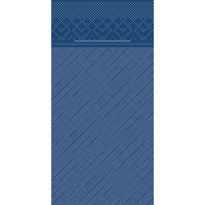 Besteckserviette deluxe blau 87775