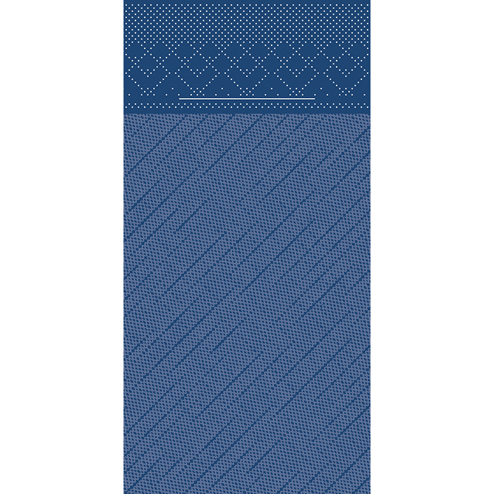 Besteckserviette deluxe blau 87775