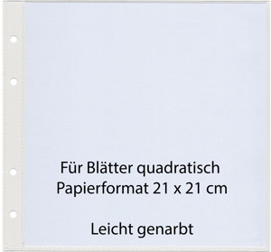 Speisekartenhüllen quadratisch, genarbt. Papiergröße 21x21cm