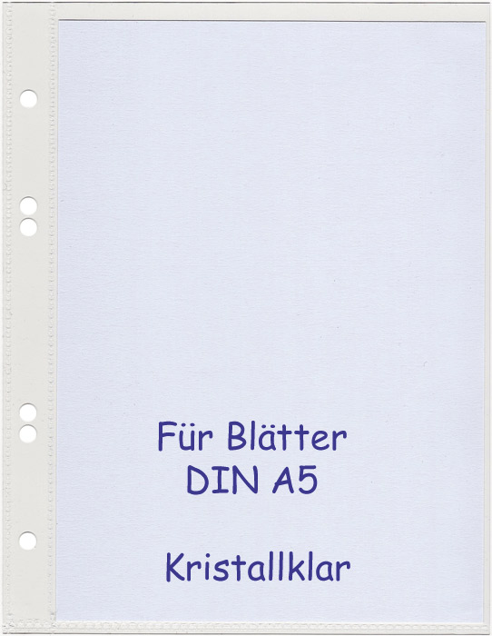 Bild von Speisekartenhüllen DIN A5 kristallklarer